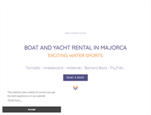 Tablet Screenshot of majorcaboatcharter.com